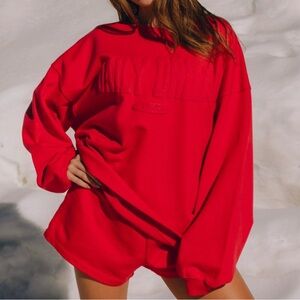 Daily Drills Red Sweatshirt & Hoodie